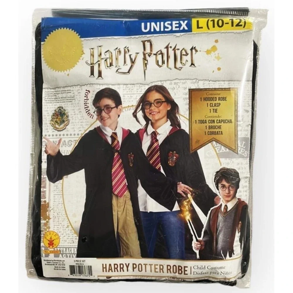 Rubie's Wizard Harry Potter Kids Unisex Large 10-12 Costume Robe Set